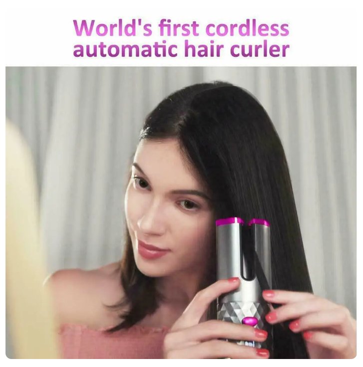 Portable Automatic Wireless Usb Charging Mini Curling Iron